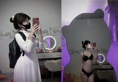 deepthroat sex Sex áo dài của em Thu Hiền